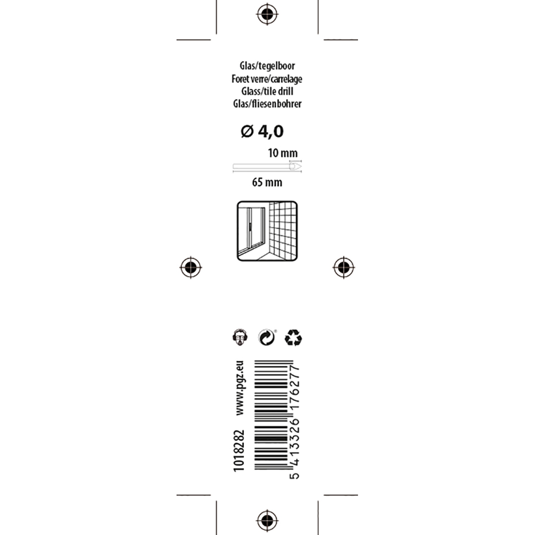 Load image into Gallery viewer, Mack 1018282 - glas- tegelboor ø 4,0 x 65 mm | 5 stuks