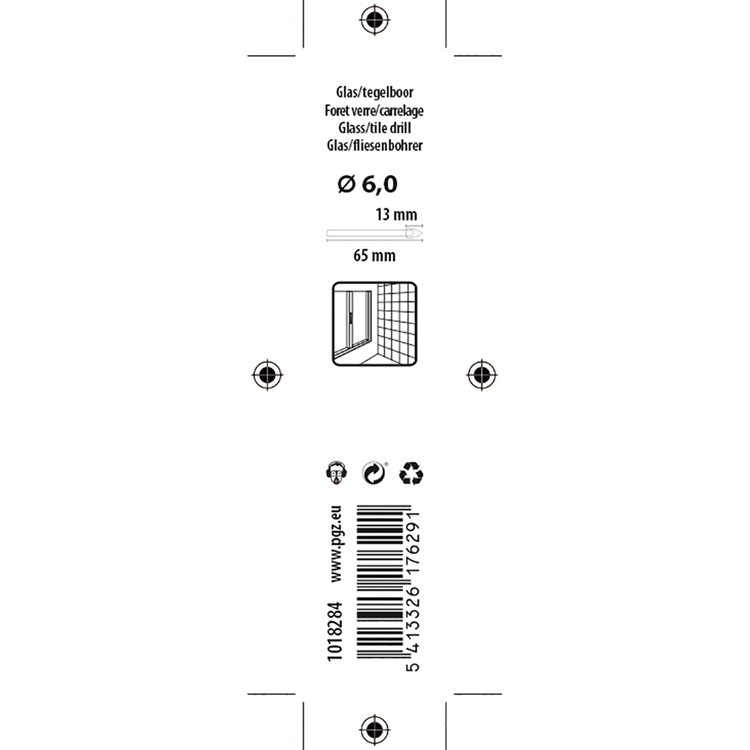 Load image into Gallery viewer, Mack 1018284 - glas- tegelboor ø 6,0 x 65 mm | 5 stuks