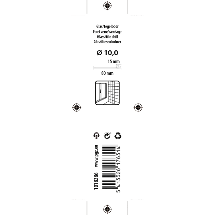 Load image into Gallery viewer, Mack 1018286 - glas- tegelboor ø 10,0 x 80 mm | 5 stuks