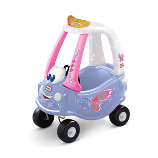 Load image into Gallery viewer, Little tikes cozy coupe fairy loopauto 75x42x86 cm roze paars