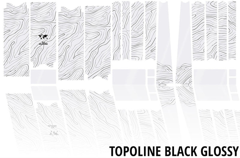 Afbeelding laden in galerijviewer, Unleazhed unscratch - gravelbike frame protection film bpg01 topolines black