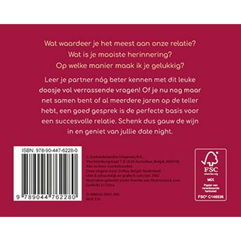 Load image into Gallery viewer, Deltas tijd voor een romantische babbel praatkaarten voor koppels