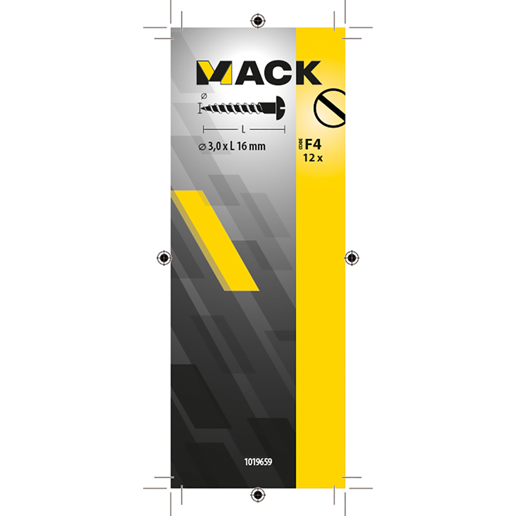 Load image into Gallery viewer, Mack 1019659 - houtschroef bolkop messing 12 st 3,0 x 16 mm | 10 stuks