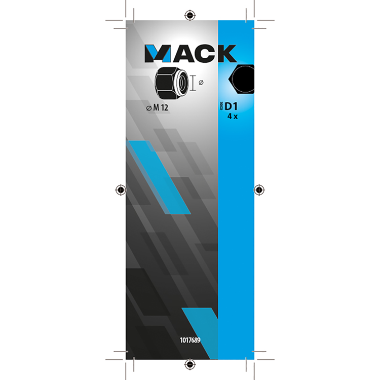 Load image into Gallery viewer, Mack 1017689 - zeskant borgmoer staal verzinkt 4 st m12 | 10 stuks
