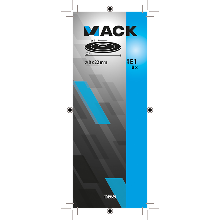 Load image into Gallery viewer, Mack 1019689 - dichtingsring bitumen verzinkt8 st 8 x 22 mm | 10 stuks