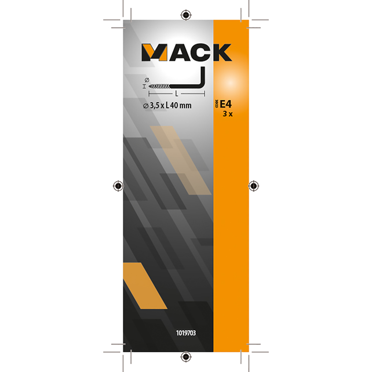 Load image into Gallery viewer, Mack 1019703 - schroefduim messing 3st 3,5 x 40mm | 10 stuks