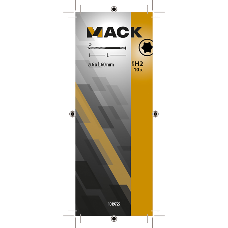 Load image into Gallery viewer, Mack 1019725 - regelschroef verzinkt 10 st 6 x 60 mm | 10 stuks