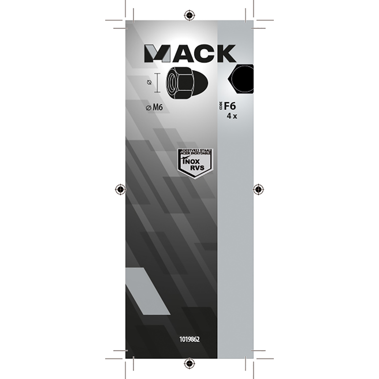 Load image into Gallery viewer, Mack 1019862 - zeskant dopmoer inox a2 4st m6 | 10 stuks