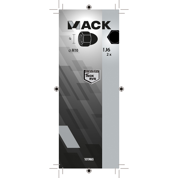 Load image into Gallery viewer, Mack 1019865 - zeskant dopmoer inox a2 2 st m 10 | 10 stuks