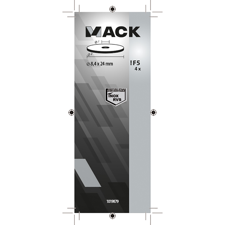 Load image into Gallery viewer, Mack 1019879 - carrosserie sluitring inox a2 4 st 8,4x24 | 10 stuks