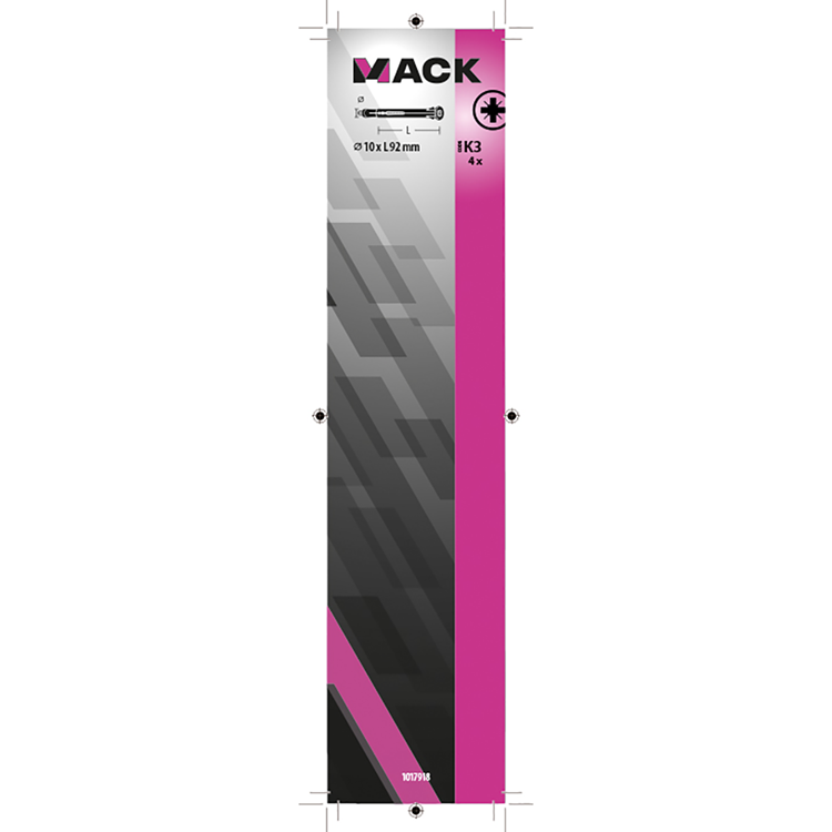 Load image into Gallery viewer, Mack 1017918 - metalen kozijnplug staal verzinkt 4 st 10 x 92 mm | 5 stuks