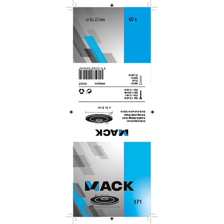 Load image into Gallery viewer, Mack 1019977 - dichtingsring bitumen verzinkt60 st 8 x 22 mm | 5 stuks