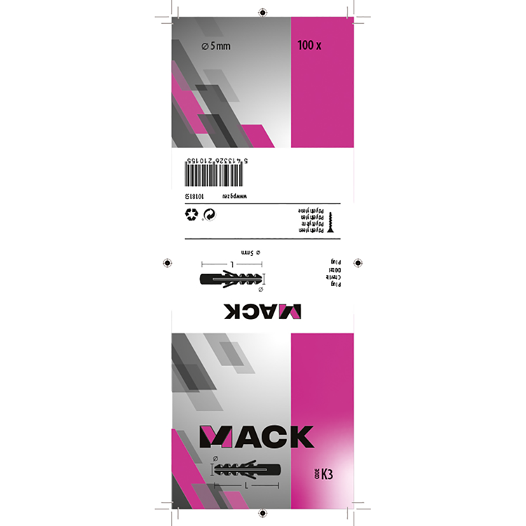 Load image into Gallery viewer, Mack 1018153 - plug polyethyleen 100 st 5mm | 5 stuks