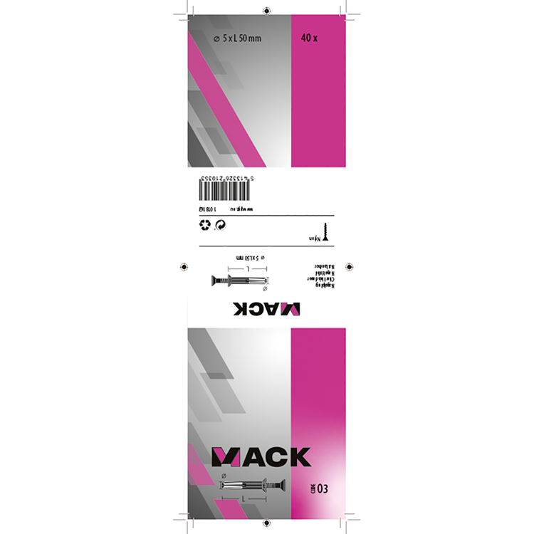 Load image into Gallery viewer, Mack 1018163 - nylon nagelplug polyamide 40 st 5 x 50 mm | 3 stuks