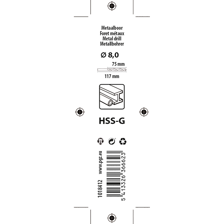 Load image into Gallery viewer, Mack 1018412 - metaalboor hss g din 338 ø 8,0 x 117 mm | 5 stuks