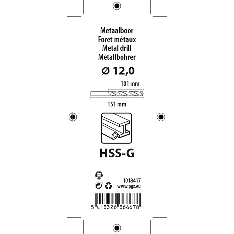 Load image into Gallery viewer, Mack 1018417 - metaalboor hss g din 338 ø 12,0 x 151 mm | 5 stuks