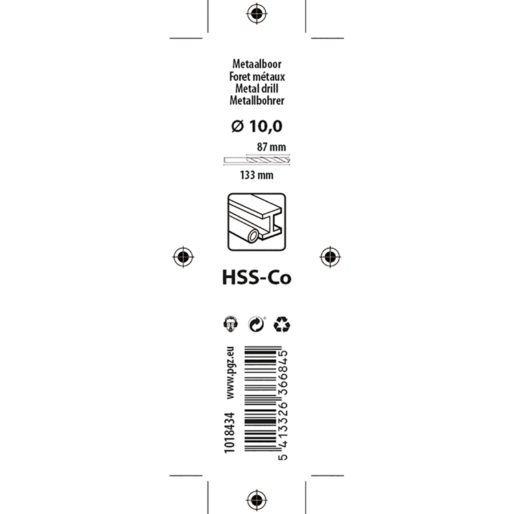 Load image into Gallery viewer, Mack 1018434 - metaalboor hss co5% din 338 ø 10,0 x 133 mm | 5 stuks