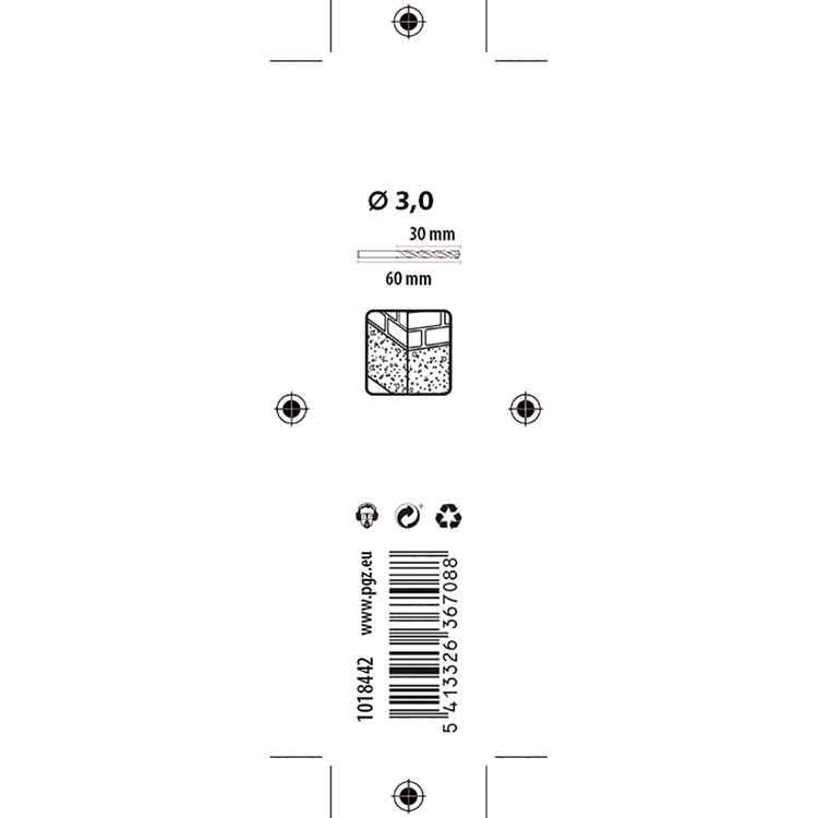 Load image into Gallery viewer, Mack 1018442 - betonboor din 8039 ø 3,0 x 60 mm | 5 stuks