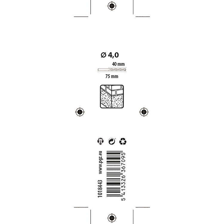 Load image into Gallery viewer, Mack 1018443 - betonboor din 8039 ø 4,0 x 75 mm | 5 stuks