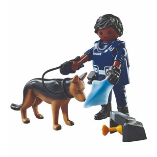 Load image into Gallery viewer, Playmobil 71162 politieagent met speurhond | 2 stuks
