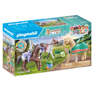 Load image into Gallery viewer, Playmobil Horses of Waterfall 3 Paarden met Accessoires 71356