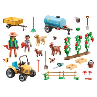 Load image into Gallery viewer, Playmobil 71442 country tractor met aanhanger en watertank