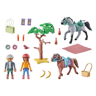 Load image into Gallery viewer, Melia playmobil 71470 starter packs paardrijden naar het strand