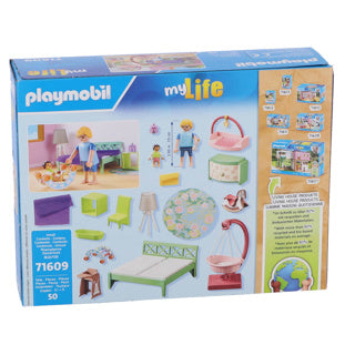 Load image into Gallery viewer, Playmobil 71609 slaapkamer met baby speelhoek