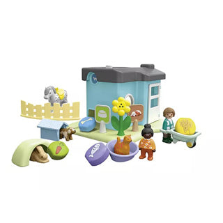 Load image into Gallery viewer, Playmobil 71690 junior dierenpension met voerautomaat