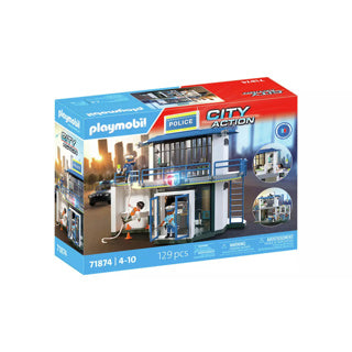 Load image into Gallery viewer, Playmobil city action politiebureau met onderzoeksruimte - 71875