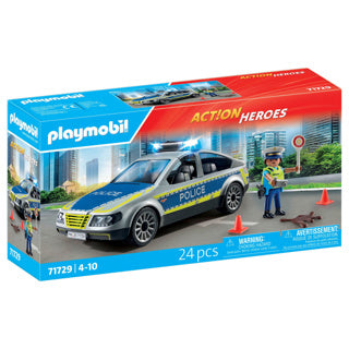 Load image into Gallery viewer, Playmobil action heroes politie patrouille auto 24dlg - 71729