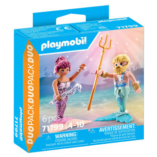 Afbeelding laden in galerijviewer, Playmobil 71799 zeemeermin en triton | 2 stuks