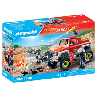 Load image into Gallery viewer, Playmobil action heroes brandweerwagen - 71824