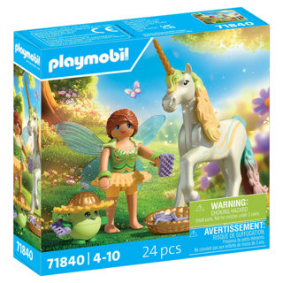 Afbeelding laden in galerijviewer, Playmobil 71840 verzameleenhoorn regenbloem met fee | 2 stuks