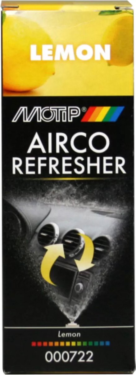 Afbeelding laden in galerijviewer, Motip car care black airco refresher in 150ml spuitbus- lemon