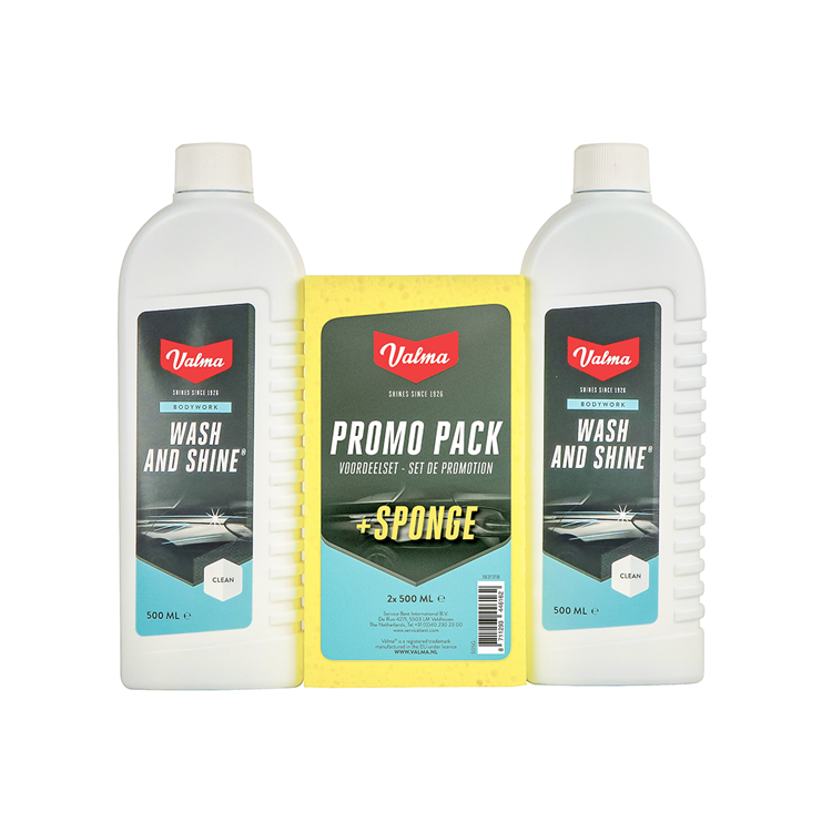 Afbeelding laden in galerijviewer, schoonmaakset S05G Wash and Shine shampoo 2x 500ml
