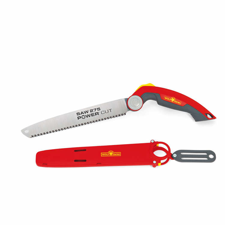 Load image into Gallery viewer, Wolf-garten handzaag power cut saw 275 - lengte mes 27.5 cm - japanse vertanding - vervangbaar zaagblad - beschermkoker met riemclip - ergonomische handgreep