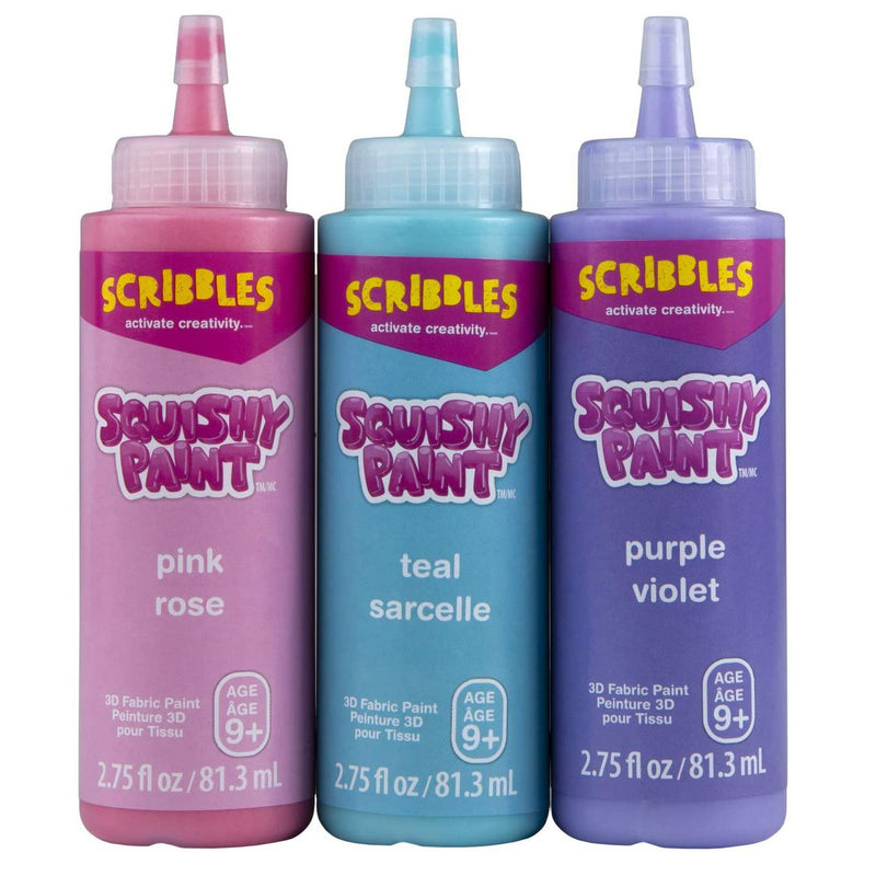 Load image into Gallery viewer, Scribbles • squishy 3d textielverf 81,3ml unicorn 3stuks