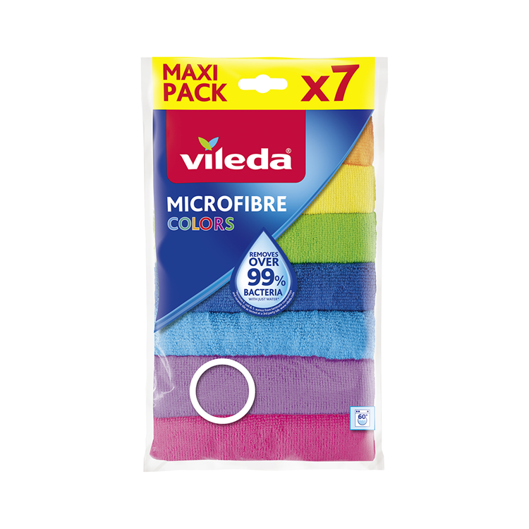 Load image into Gallery viewer, Vileda doekjes voor alle doeleinden microvezel kleuren multipack, 7 stuks