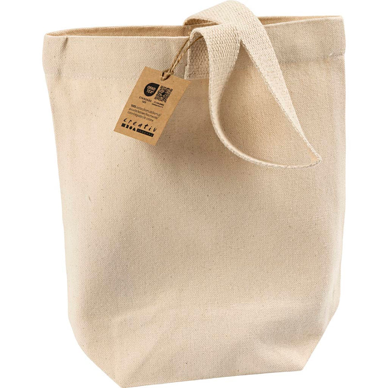 Afbeelding laden in galerijviewer, Https: www.cchobby.nl kleine-stoffen-tas-h-26-cm-d-9-5-cm-b-23-cm-licht-naturel-1-stuk