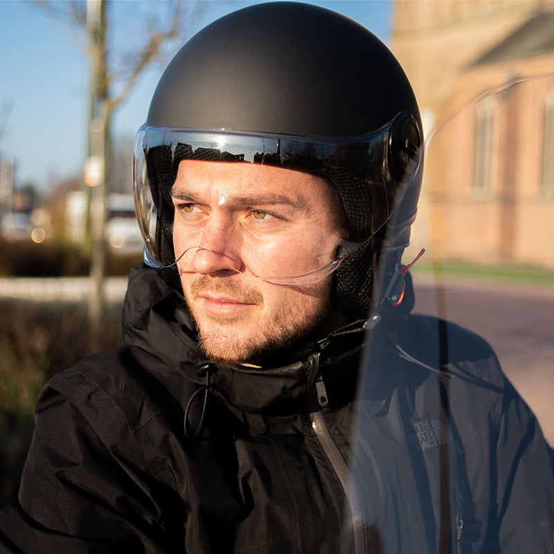 Load image into Gallery viewer, Pro-Tect Protect urban helm l voor scooter en fiets ece keurmerk zwart