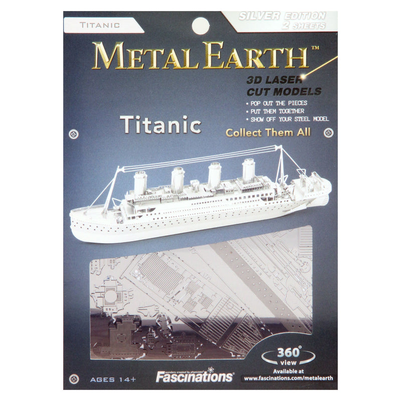 Load image into Gallery viewer, Eureka metal earth titanic ship zilver editie