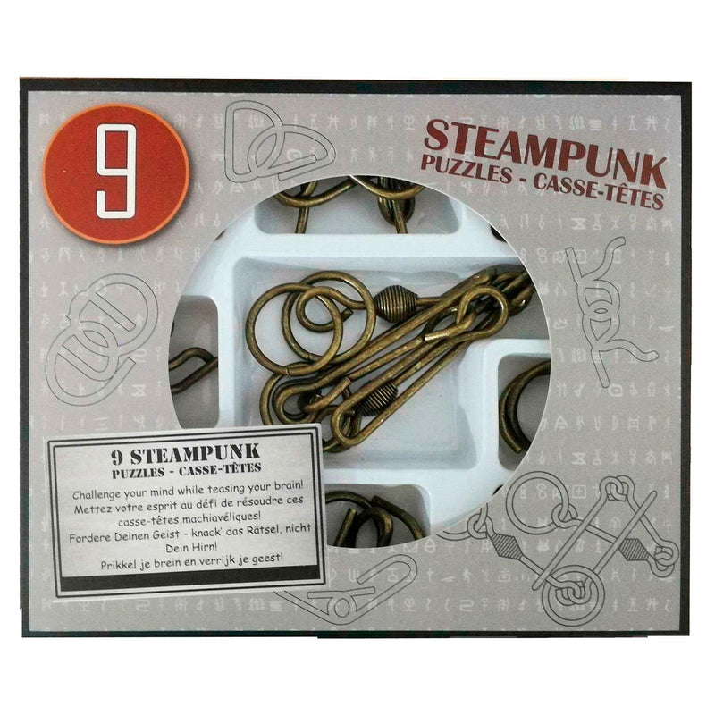 Load image into Gallery viewer, Eureka Steampunk Breinpuzzels Grijs, 9st.