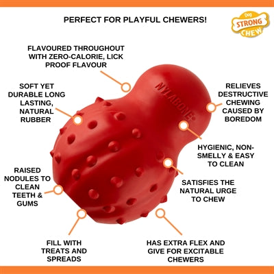 Load image into Gallery viewer, Nylabone Strong rubber cone baconsmaak