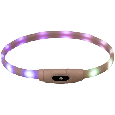 Load image into Gallery viewer, Trixie lichtgevende halsband hond usb siliconen oplaadbaar meerkleurig