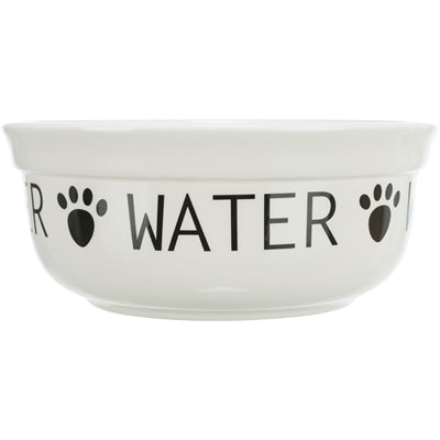 Load image into Gallery viewer, Trixie drinkbak hond water keramiek wit zwart