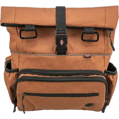 Load image into Gallery viewer, Trixie rolltop rugtas met heuptas met riem roest