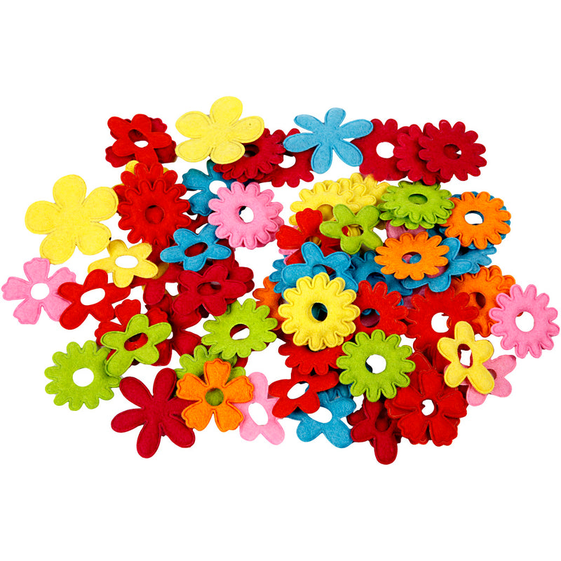 Afbeelding laden in galerijviewer, Https: www.cchobby.nl bloemen-van-vilt-afm-35x45-mm-dikte-1-2-mm-135-stuk-1-doos