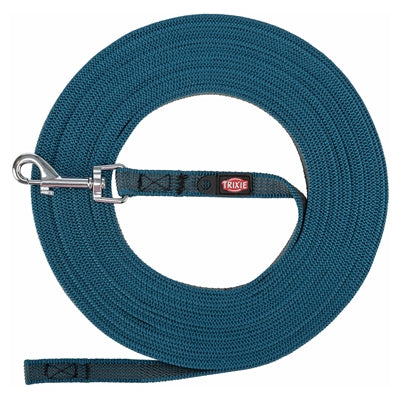 Load image into Gallery viewer, Trixie hondenriem sleeplijn met rubber anti slip petrol blauw