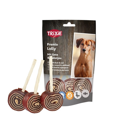 Load image into Gallery viewer, Trixie premio lolly met eend en kabeljauw